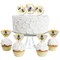 Big Dot of Happiness Little Bumblebee - Dessert Cupcake Toppers - Bee Baby Shower or Birthday Party Clear Treat Picks - Set of 24